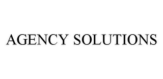 AGENCY SOLUTIONS