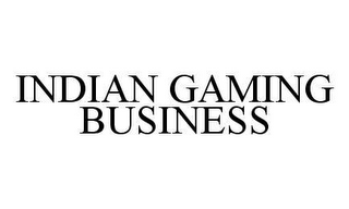 INDIAN GAMING BUSINESS