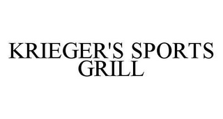 KRIEGER'S SPORTS GRILL