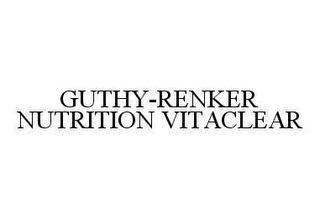 GUTHY-RENKER NUTRITION VITACLEAR