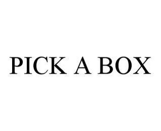 PICK A BOX