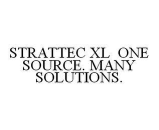 STRATTEC XL ONE SOURCE. MANY SOLUTIONS.