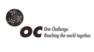 OC ONE CHALLENGE. REACHING THE WORLD TOGETHER.