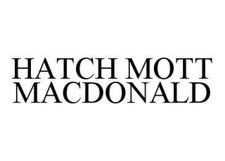 HATCH MOTT MACDONALD