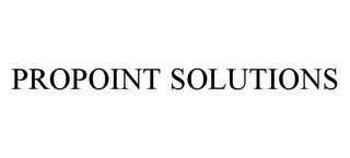 PROPOINT SOLUTIONS