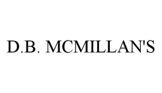 D.B. MCMILLAN'S