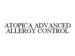 ATOPICA ADVANCED ALLERGY CONTROL