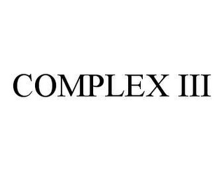 COMPLEX III