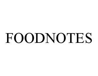 FOODNOTES