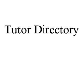 TUTOR DIRECTORY