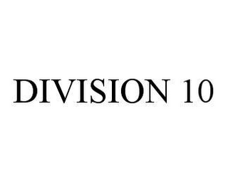 DIVISION 10