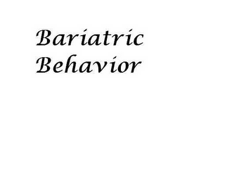 BARIATRIC BEHAVIOR