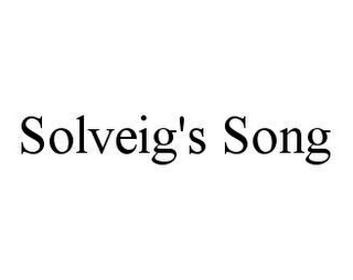 SOLVEIG'S SONG