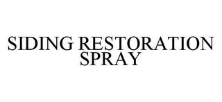 SIDING RESTORATION SPRAY