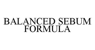 BALANCED SEBUM FORMULA