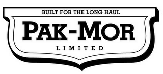 PAK-MOR LIMITED BUILT FOR THE LONG HAUL