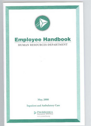 EMPLOYEE HANDBOOK