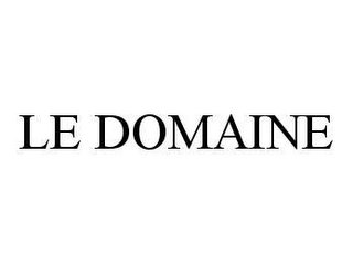 LE DOMAINE