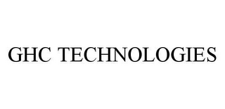 GHC TECHNOLOGIES