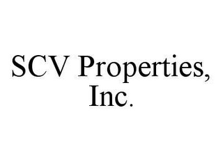 SCV PROPERTIES, INC.