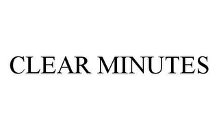 CLEAR MINUTES