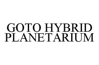 GOTO HYBRID PLANETARIUM