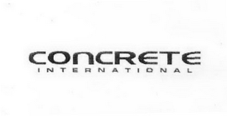 CONCRETE INTERNATIONAL