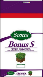 SCOTTS BONUS S WEED AND FEED LAWN FERTILIZER AND BROADLEAF WEED CONTROL TIMING: