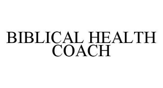 BIBLICAL HEALTH COACH