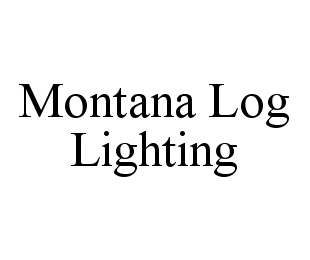 MONTANA LOG LIGHTING