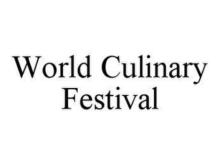 WORLD CULINARY FESTIVAL