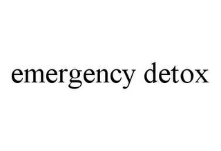 EMERGENCY DETOX