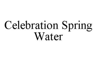 CELEBRATION SPRING WATER