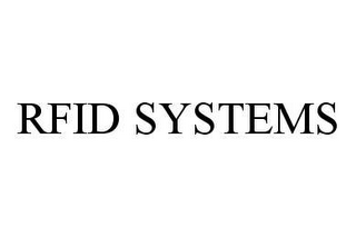 RFID SYSTEMS