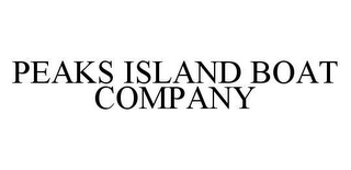 PEAKS ISLAND BOAT COMPANY