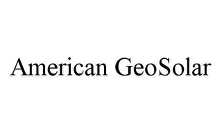 AMERICAN GEOSOLAR