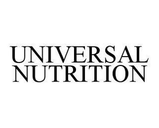 UNIVERSAL NUTRITION