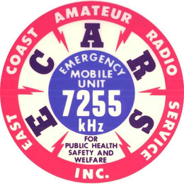 ECARS EAST COAST AMATEUR RADIO SERVICE INC. EMERGENCY MOBILE UNIT 7255 KHZ FOR PUBLIC HEALTH SAFETY AND WELFARE