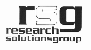RSG RESEARCH SOLUTIONSGROUP