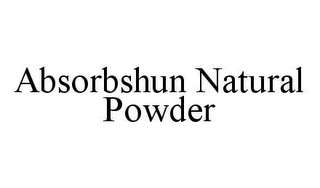 ABSORBSHUN NATURAL POWDER