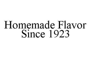 HOMEMADE FLAVOR SINCE 1923