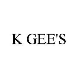 K GEE'S