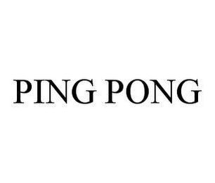 PING PONG