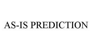 AS-IS PREDICTION