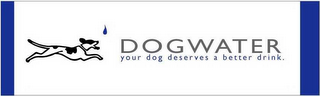 DOGWATER YOUR DOG DESERVES A BETTER DRINK