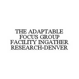 THE ADAPTABLE FOCUS GROUP FACILITY INGATHER RESEARCH-DENVER