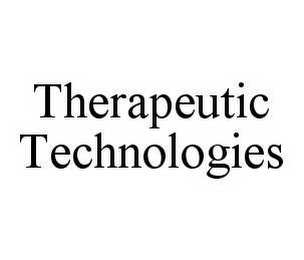 THERAPEUTIC TECHNOLOGIES