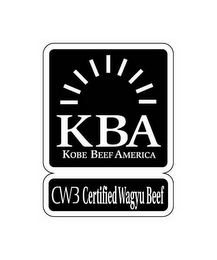 KBA KOBE BEEF AMERICA CWB CERTIFIED WAGYU BEEF