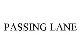 PASSING LANE