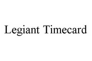 LEGIANT TIMECARD